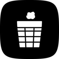 Trash Bin Creative Icon Design vector