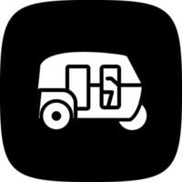 Rickshaw Creative Icon Design vector