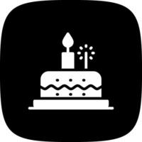 diseño de icono creativo de pastel de cumpleaños vector