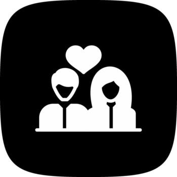 Couple Creative Icon Design vector