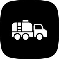 Tanker Truck Creative Icon Design vector