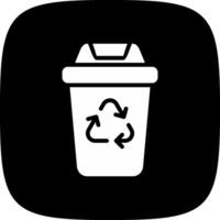 Recycling Bin Creative Icon Design vector