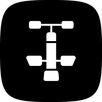 glyph corner inverted Design vector
