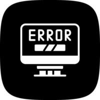 diseño de icono creativo de error vector