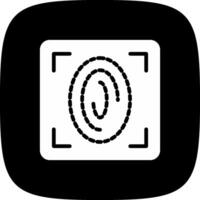 Fingerprint Scan Creative Icon Design vector