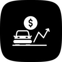 Car Loan Rates Creative Icon Design vector