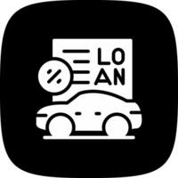Car Loan Creative Icon Design vector