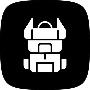 Backpack Creative Icon Design vector