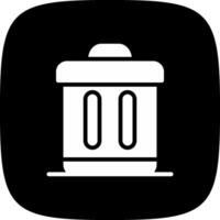 Trash Bin Creative Icon Design vector