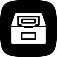 diseño de icono creativo de caja de archivos vector