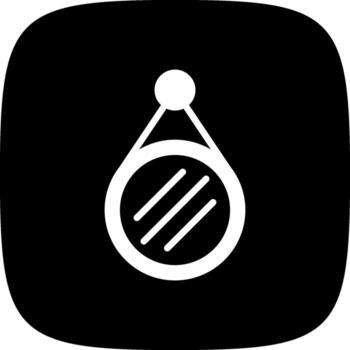 Mirror Creative Icon Design vector