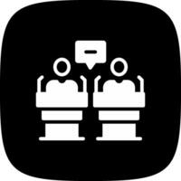 glyph corner inverted Design vector