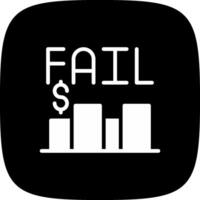 Business Fail Creative Icon Design vector