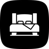 diseño de icono creativo de cama doble vector