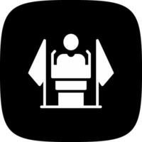 glyph corner inverted Design vector