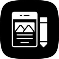 glyph corner inverted Design vector