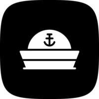 diseño de icono creativo de sombrero de marinero vector