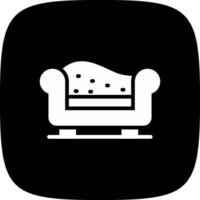 Chaise Longue Creative Icon Design vector