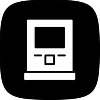 glyph corner inverted Design vector