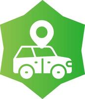 Car Location Creative Icon Design vector