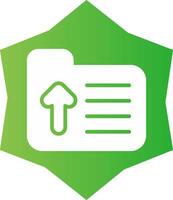 Folder Upload Creative Icon Design vector