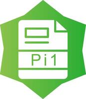 pi1 creativo icono diseño vector