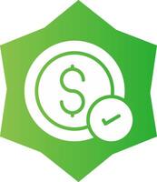 Money Check Creative Icon Design vector