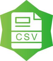 CSV Creative Icon Design vector