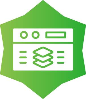 Full Stack Developer Creative Icon Design vector