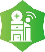 Smart Hospital Creative Icon Design vector