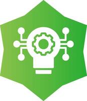 Technology Disruption Creative Icon Design vector