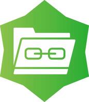 Link Folder Creative Icon Design vector