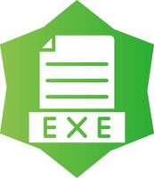 Exe Creative Icon Design vector