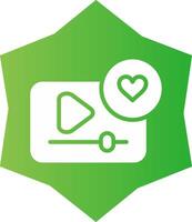 Interactive Video Creative Icon Design vector