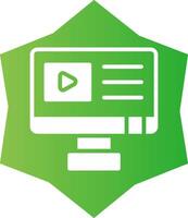 Youtuber Creative Icon Design vector