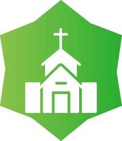 diseño de icono creativo de iglesia vector