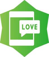 Love Call Creative Icon Design vector