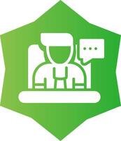 Online Interview Creative Icon Design vector