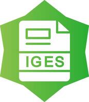 IGES Creative Icon Design vector