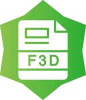 f3d creativo icono diseño vector