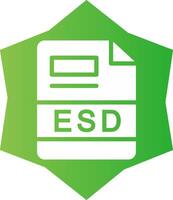 ESD Creative Icon Design vector