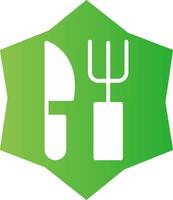 Fork and Knife Creative Icon Design vector