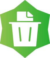 Paper Bin Creative Icon Design vector