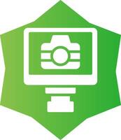 Lcd Camera Creative Icon Design vector
