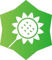 diseño de icono creativo de girasol vector