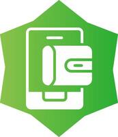 Mobile Wallet Creative Icon Design vector