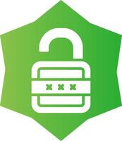 Lock Open Creative Icon Design vector