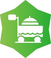 Food Cart Creative Icon Design vector