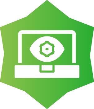 Computer Vision Creative Icon Design vector