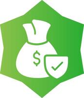 Money protection Creative Icon Design vector